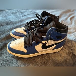 Nike Air Jordan’s Black Blue White Shoes Size 6.5Y